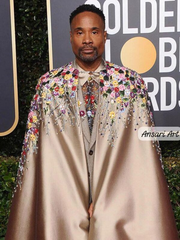 Luxury Embroidered Cape Suit for Men 3Pc | Floral Hand Embroidery Jacket Pant & Cape | Couture Statement Formal Wear | Red Carpet Inspired