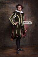 Men Renaissance Medieval Costume with Cape | Custom Tudor Noble Outfit | Vintage Royal Wedding Groom LARP Theatre Event Attire