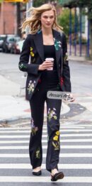 Women’s Custom Black 2-Piece Floral Embroidered Nudie Suit | Boho Western Bride & Formal Outfit | Premium Handmade Design Cowgirl Nudie Set