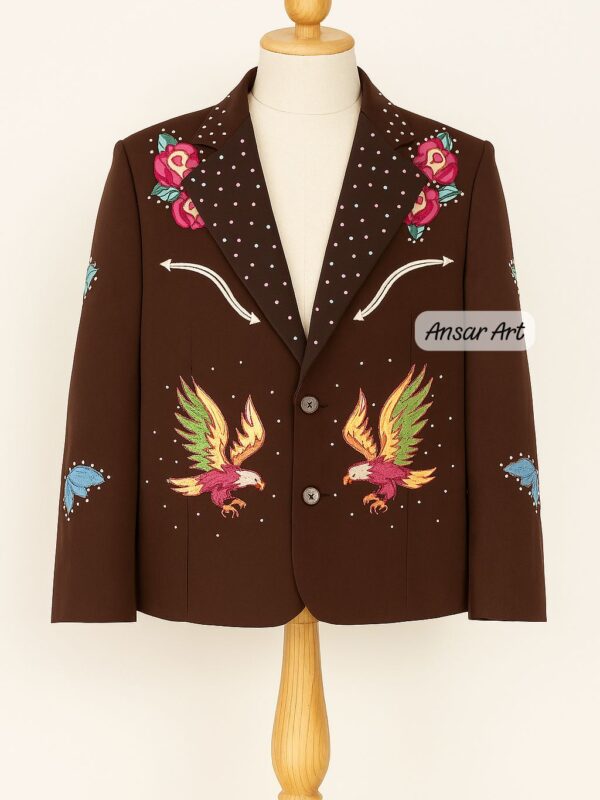 Custom Western Embroidered Suits | Nudie Style Cowboy Jackets & Pants | Floral, Cactus & Animal Designs