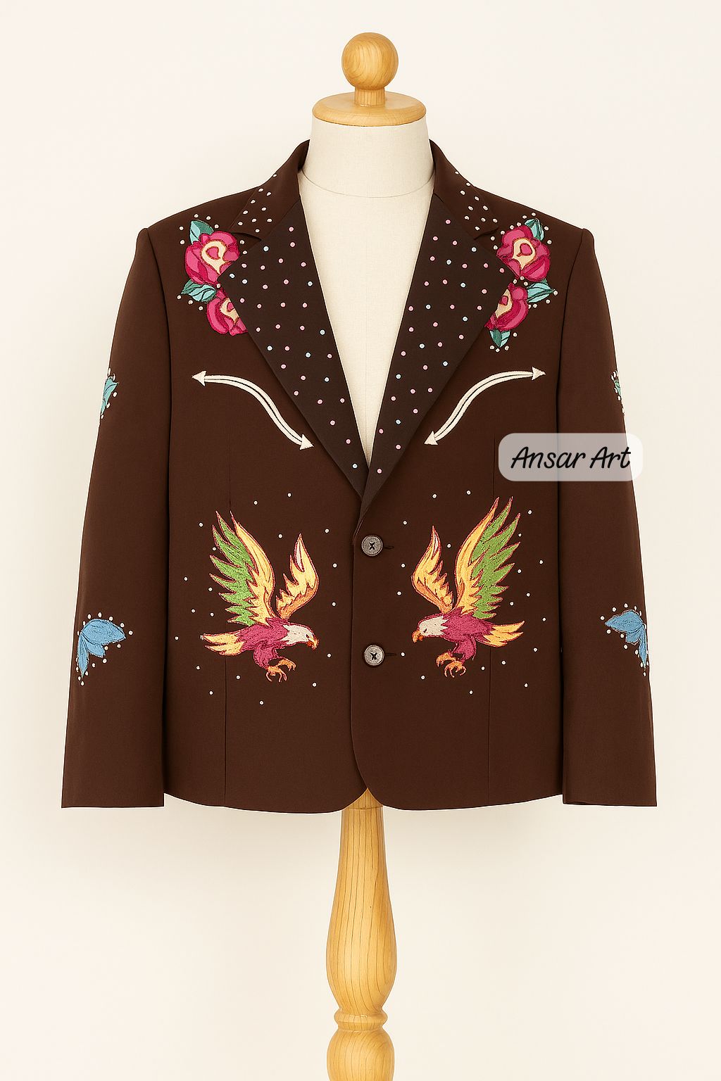 Custom Western Embroidered Suits | Nudie Style Cowboy Jackets & Pants | Floral, Cactus & Animal Designs