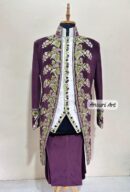 Vintage style 18th Century Rococo Men Costume Baroque Embroidered Tailcoat Suit Men Rococo Costume Coat French nobleman Venetian Renaissance